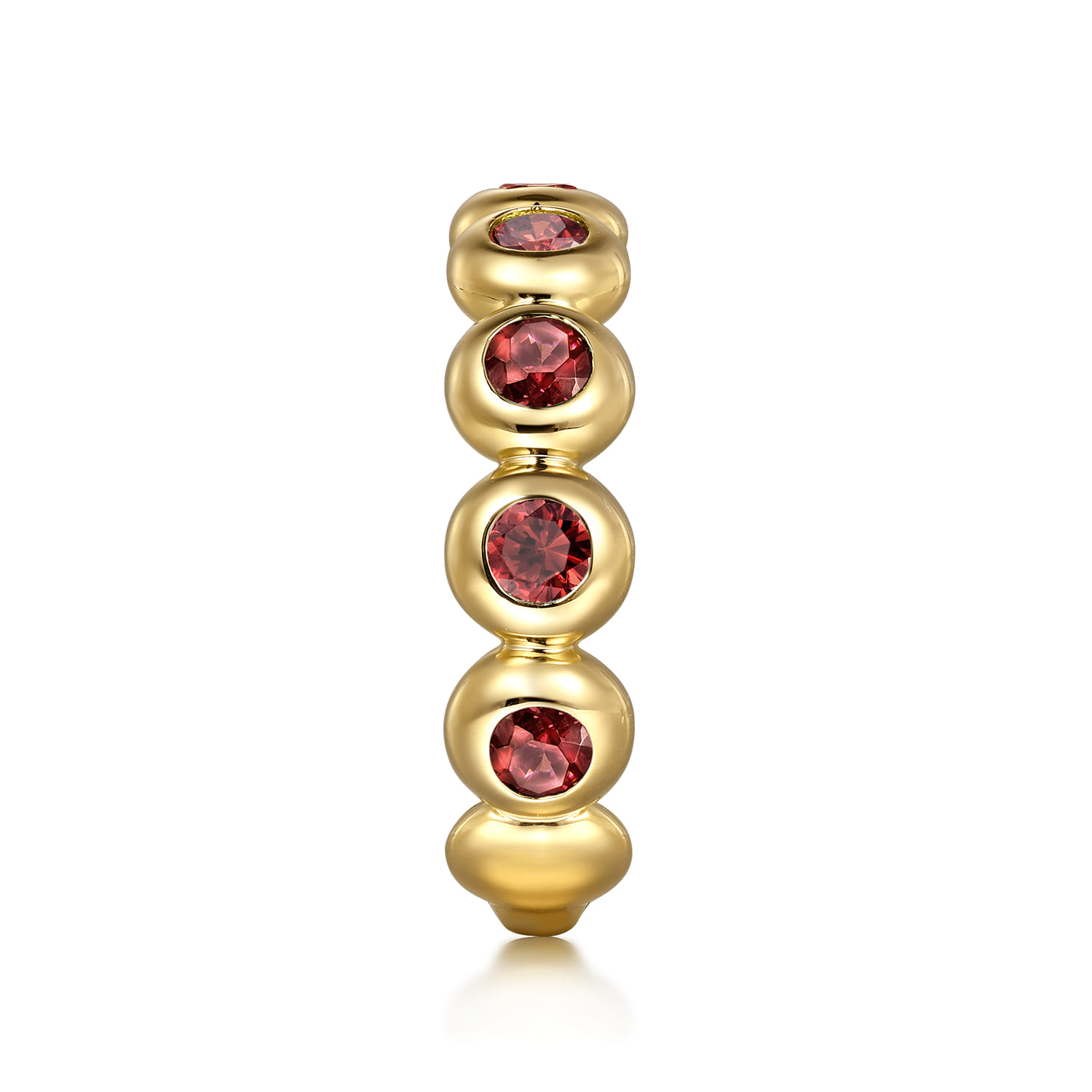 14K Yellow Gold GN - Garnet Ladies Ring - Shot 4