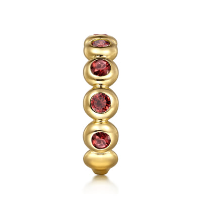 14K Yellow Gold GN - Garnet Ladies Ring