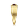 14K Yellow Gold Garnet Signet Ring