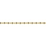 14K Yellow Gold Geometric Diamond and Sapphire Tennis Bracelet - 0.3 ct