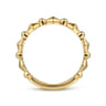 14K Yellow Gold Geometric Station Stackable Ring