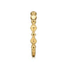 14K Yellow Gold Geometric Station Stackable Ring