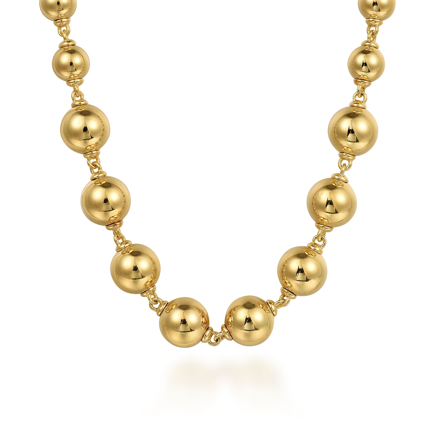 ★(もも！)パラサイト 14~15ミリ珠 ビーズd＆g 14K Yellow Gold Diamond Stuggies Earrings @ $2100. Shop