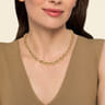 14K Yellow Gold Graduated Bujukan Bead 16 Inch Necklace