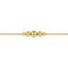14K Yellow Gold Graduating Bead Stations Bracelet