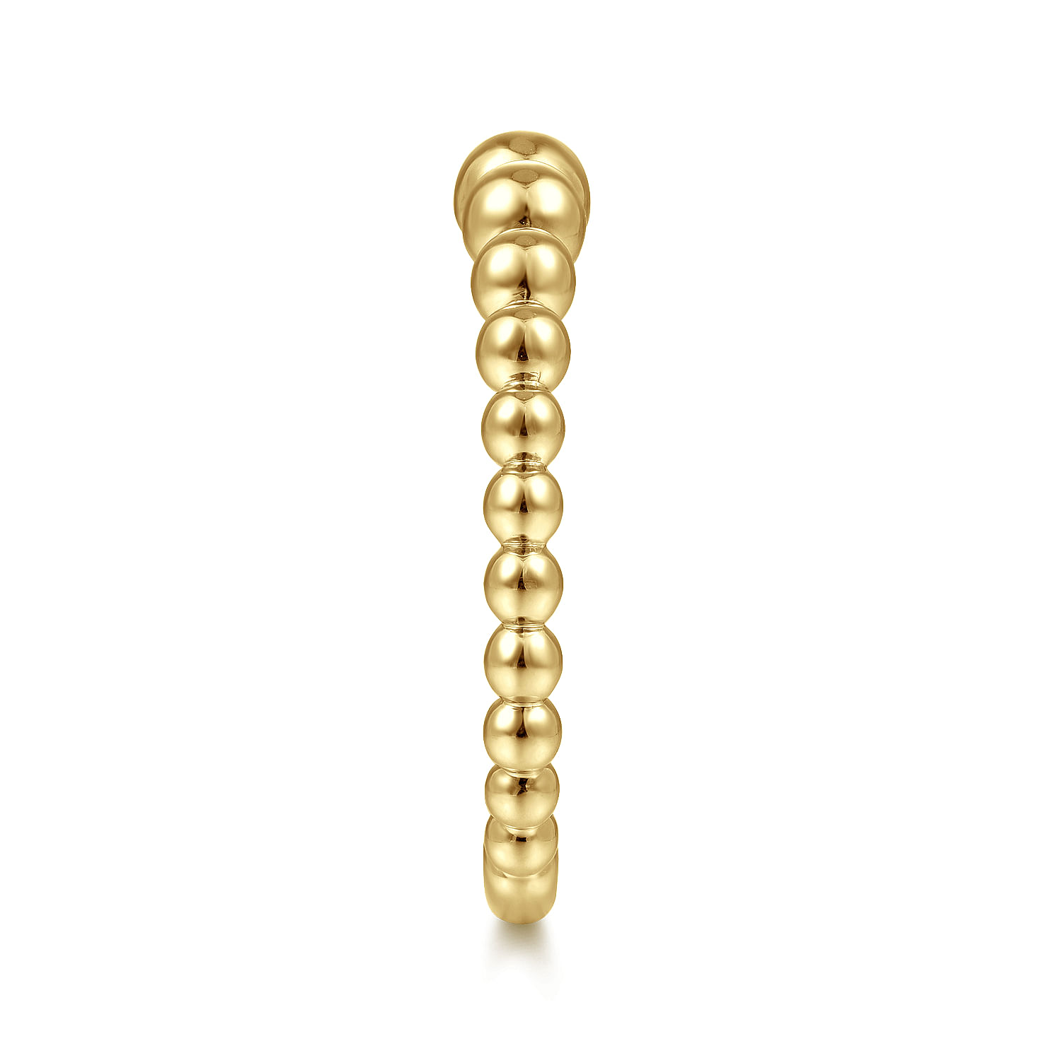 14K Yellow Gold Graduating Bujukan Bead Ring - Shot 4