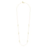 14K Yellow Gold Graduating Bujukan Beads Station Necklace