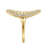 14K Yellow Gold Graduating Diamond Fashion Ring - 0.5 ct