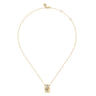 14K Yellow Gold Graduating Diamond Pendant Necklace - 0.14 ct