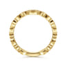 14K Yellow Gold Graduating Station Diamond Stackable Ring - 0.22 ct