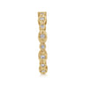 14K Yellow Gold Graduating Station Diamond Stackable Ring - 0.22 ct
