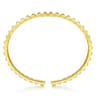14K Yellow Gold Grommet Open Cuff Bracelet