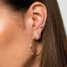 14K Yellow Gold Heart Stud Earrings