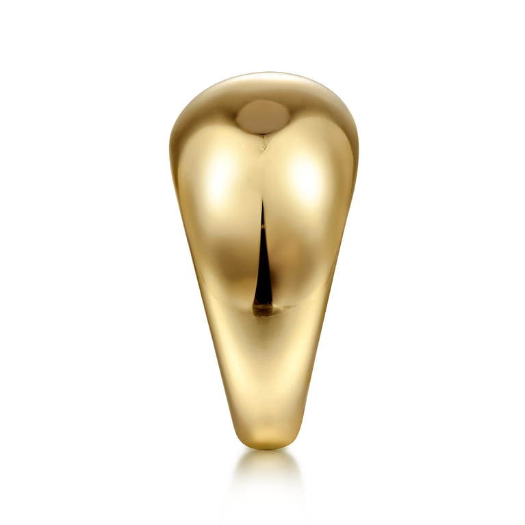 14K Yellow Gold High Polished Dome Ring - Shot 4