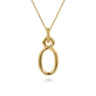 14K Yellow Gold Hinge Function Bujukan Pendant Necklace