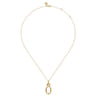 14K Yellow Gold Hinge Function Bujukan Pendant Necklace