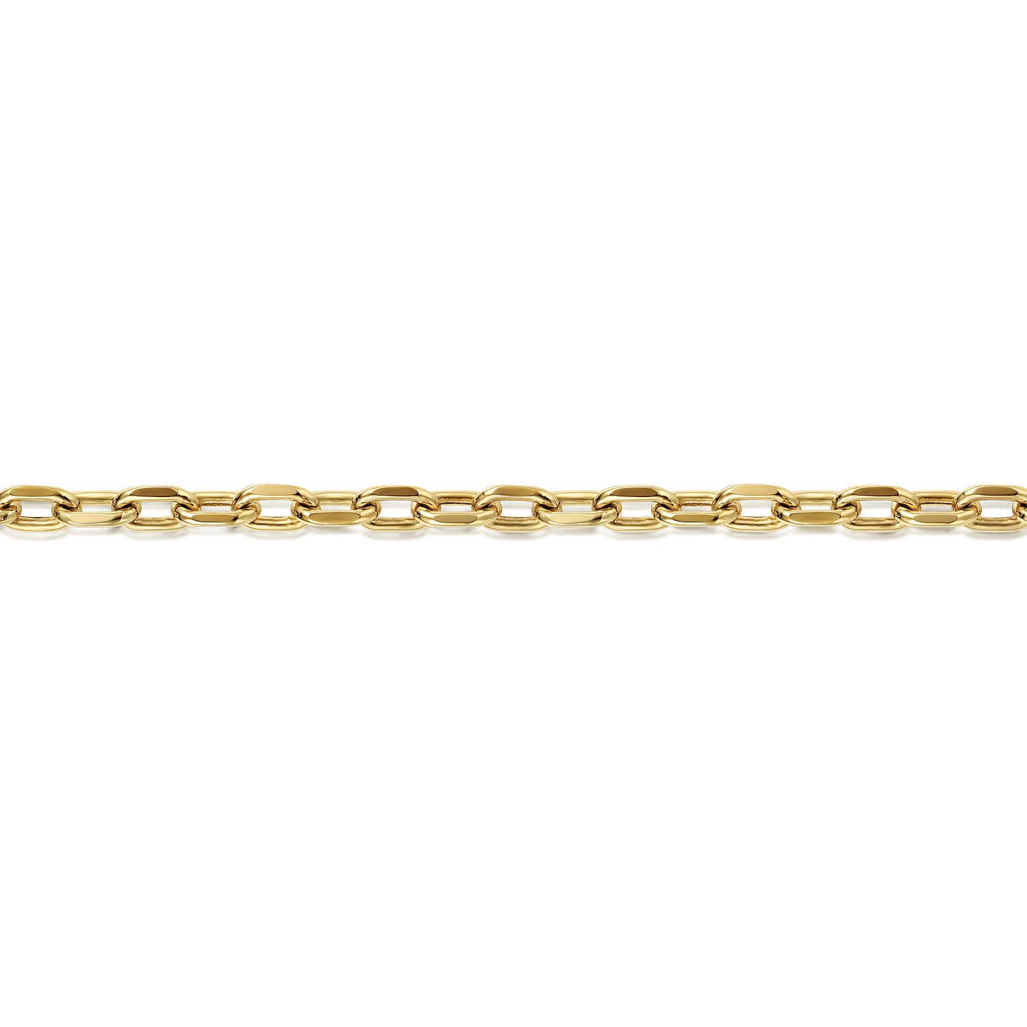 14K Yellow Gold Hollow Chain Bracelet - Shot 2