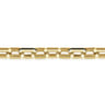 14K Yellow Gold Hollow Faceted Chain Black Diamond Bracelet - 0.66 ct