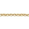 14K Yellow Gold Hollow Link Chain Bracelet