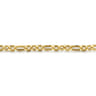 14K Yellow Gold Hollow Link Chain Bracelet