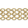 14K Yellow Gold Hollow Link Chain Bracelet
