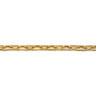 14K Yellow Gold Hollow Link Chain and Anchor Men's Bracelet