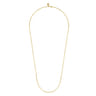 14K Yellow Gold Hollow Paper Clip Chain Necklace