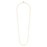 14K Yellow Gold Hollow Paper Clip Chain Necklace