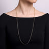 14K Yellow Gold Hollow Paper Clip Chain Necklace