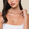 14K Yellow Gold Hollow Paper Clip Chain Necklace