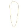14K Yellow Gold Hollow Paper Clip Chain Necklace