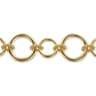 14K Yellow Gold Hollow Tube Link Bracelet