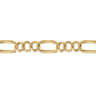 14K Yellow Gold Hollow Tube Link Bracelet