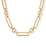 14K Yellow Gold Hollow Tube Link Chain Necklace