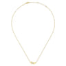 14K Yellow Gold Hope Necklace with Diamond Pave - 0.03 ct