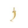 14K Yellow Gold Horn Pendant