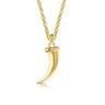 14K Yellow Gold Horn Pendant