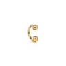 14K Yellow Gold Horseshoe Bar Single Earcuff