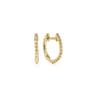 14K Yellow Gold Huggie Earrings-Bujukan