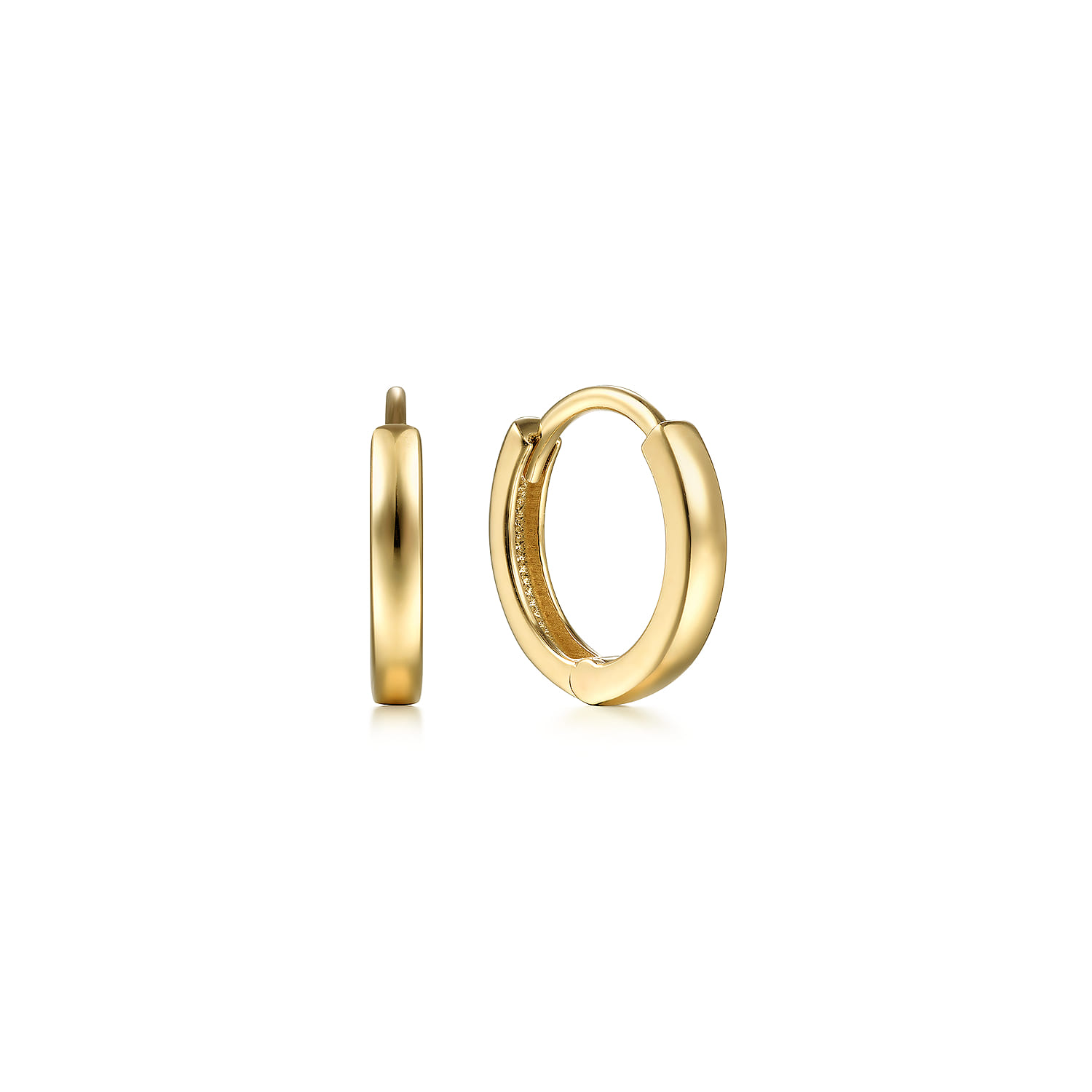 14K Yellow Gold Huggie Earrings - Shot 1