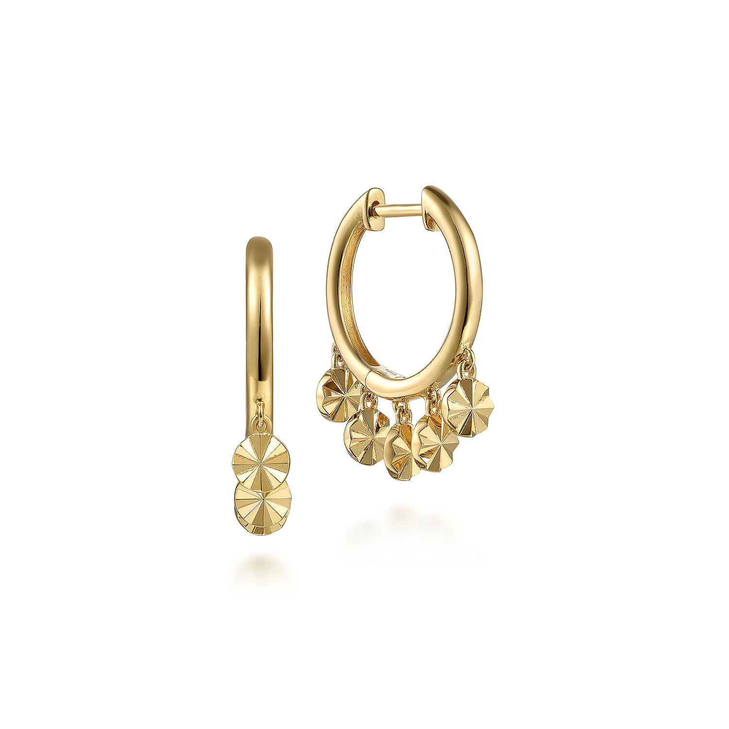 14K-Yellow-Gold-Huggies-with-Disc-Drops1