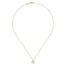 14K Yellow Gold Infinity Heart Pendant Necklace