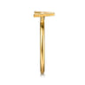 14K Yellow Gold Initial A Stackable Ring