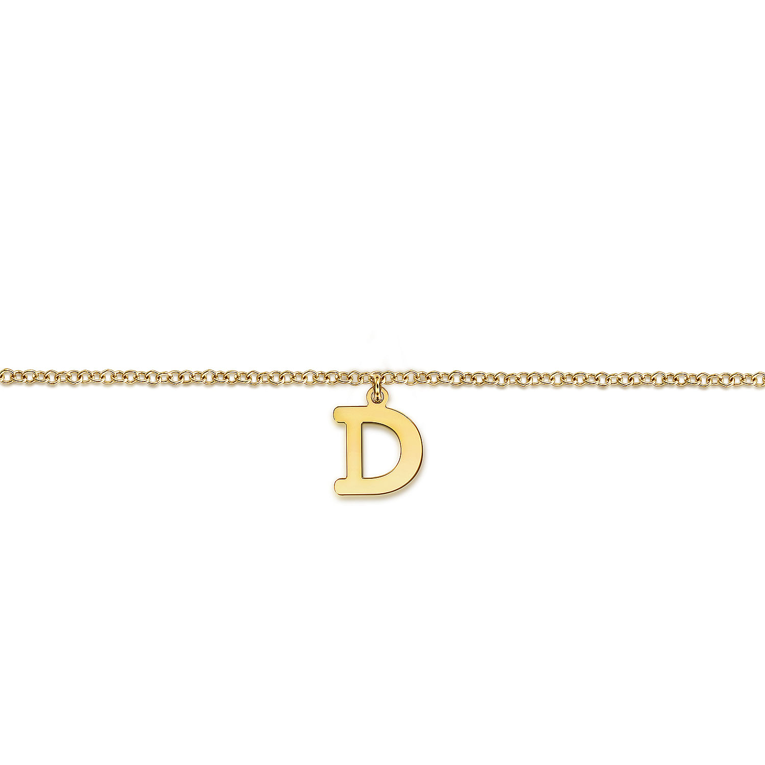 14K Yellow Gold Initial D Bracelet @ $310. Shop Bracelets