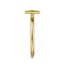 14K Yellow Gold Initial D Stackable Ring
