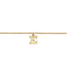 14K Yellow Gold Initial E Bracelet