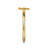14K Yellow Gold Initial F Stackable Ring