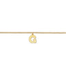 14K Yellow Gold Initial G Bracelet
