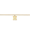 14K Yellow Gold Initial H Bracelet