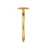 14K Yellow Gold Initial I Stackable Ring